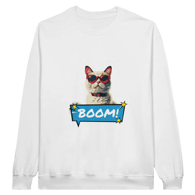 Sudadera Unisex Estampado de Gato "Explosión Miau" Michilandia