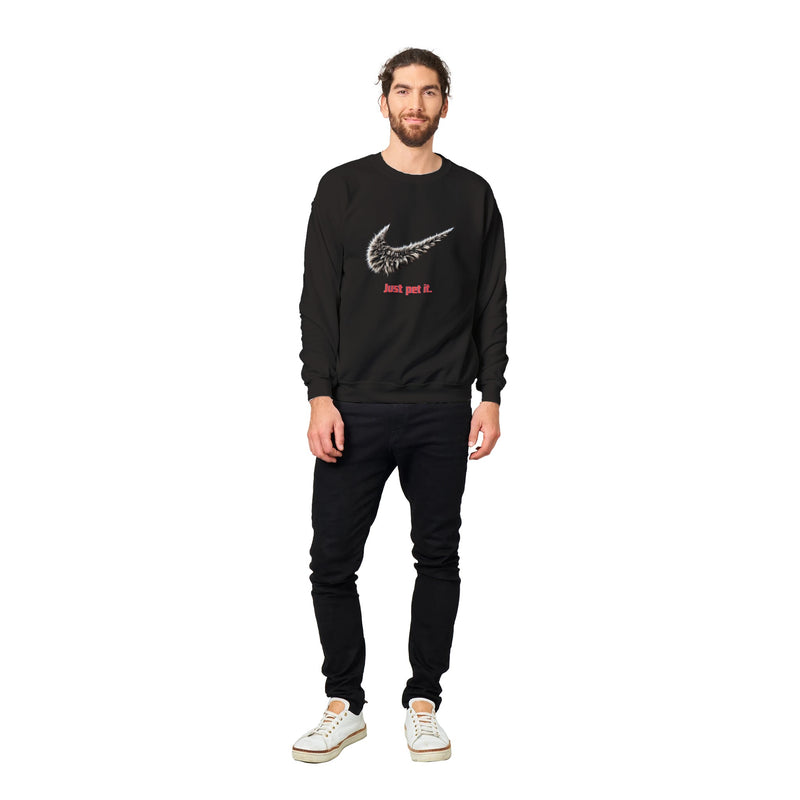 Sudadera Unisex Estampado de Gato "Just Pet It" Michilandia | La tienda online de los fans de gatos