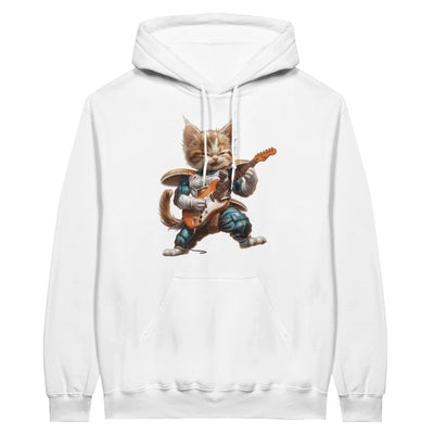 Sudadera con Capucha Unisex Estampado de Gato "Saiyajin Rockstar" Michilandia | La tienda online de los fans de gatos