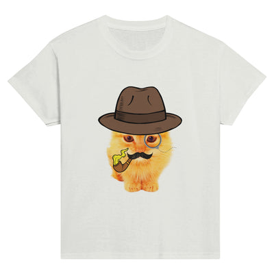 Camiseta Junior Unisex Estampado de Gato 