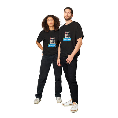 Camiseta Unisex Estampado de Gato "Explosión Miau" Michilandia