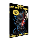 Lienzo de gato "Darth Miau" Michilandia | La tienda online de los amantes de gatos