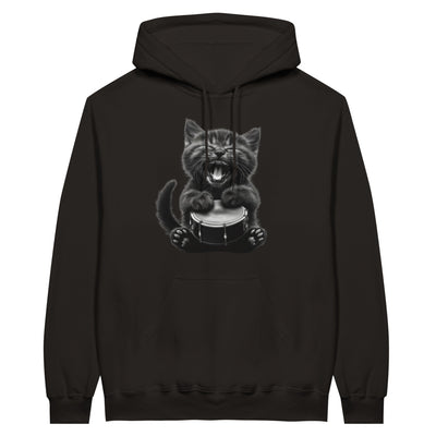 Sudadera con Capucha Unisex Estampado de Gato 