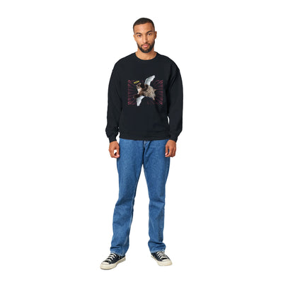 Sudadera Unisex Estampado de Gato "Ángel de Pelaje" Michilandia | La tienda online de los fans de gatos