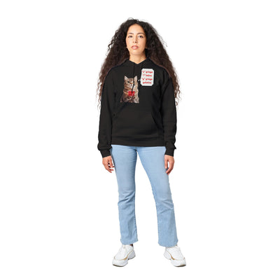 Sudadera con Capucha Unisex Estampado de Gato "Gelatina" Michilandia