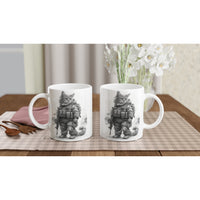 Taza Blanca con Impresión de Gato "Comando Gatuno SWAT" Michilandia | La tienda online de los fans de gatos