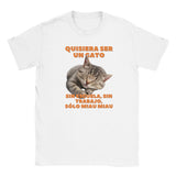 Camiseta Junior Unisex Estampado de Gato "Vida de Miau" Michilandia | La tienda online de los fans de gatos