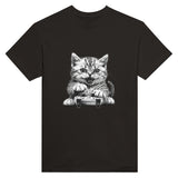 Camiseta Unisex Estampado de Gato "Gamer Miau Frustrado" Michilandia | La tienda online de los fans de gatos