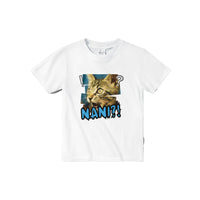 Camiseta Junior Unisex Estampado de Gato "Expresión de Sorpresa" Michilandia | La tienda online de los amantes de gatos