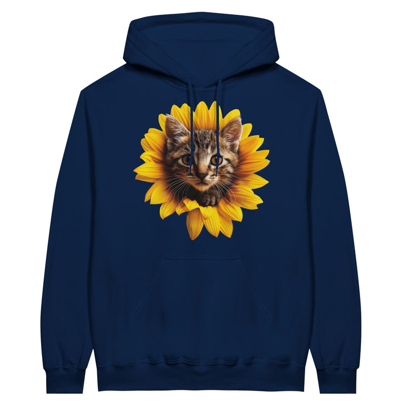 Sudadera con Capucha Unisex Estampado de Gato "Miau Solar" Michilandia