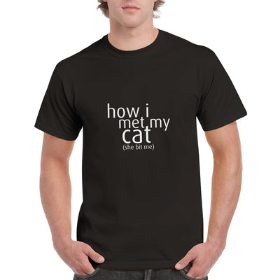 Camiseta Unisex Estampado de Gato 