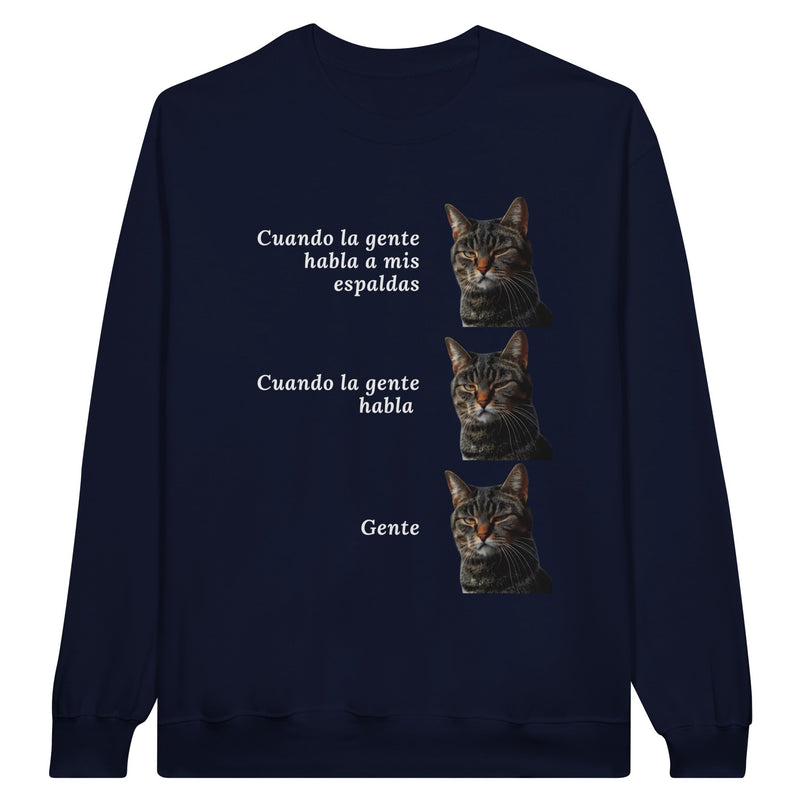 Sudadera Unisex Estampado de Gato "Gente" Michilandia | La tienda online de los fans de gatos