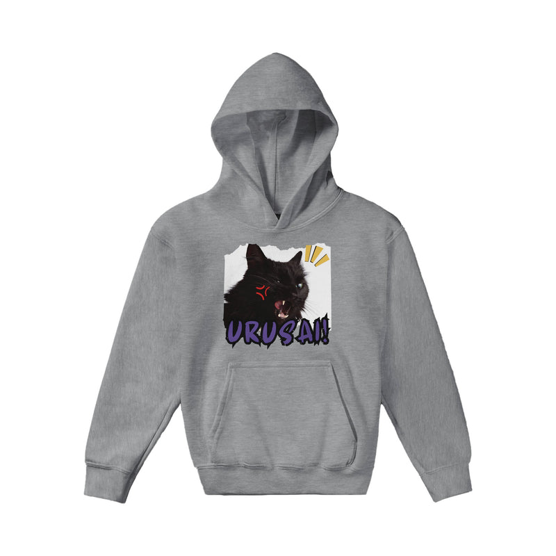 Sudadera con capucha júnior estampado de gato "Cállate" Michilandia | La tienda online de los amantes de gatos