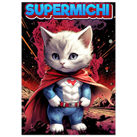 Póster de gato "Supermichi"