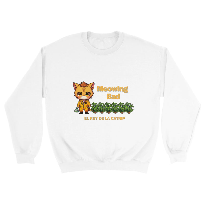 Sudadera Unisex Estampado de Gato "Rey de la Catnip" Michilandia | La tienda online de los fans de gatos