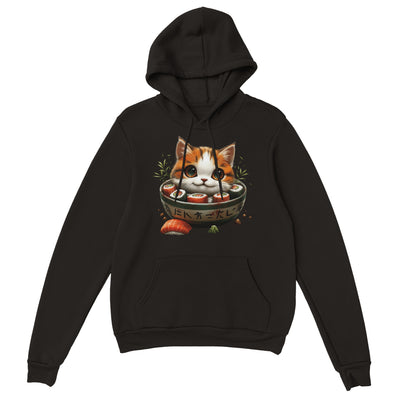 Sudadera con Capucha Unisex Estampado de Gato "Sushi y Ronroneos" Michilandia | La tienda online de los fans de gatos