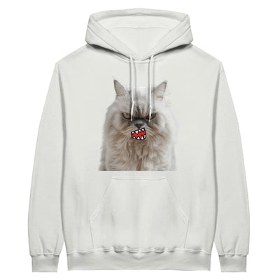 Sudadera con Capucha Unisex Estampado de Gato "Miau de Rabia" Michilandia