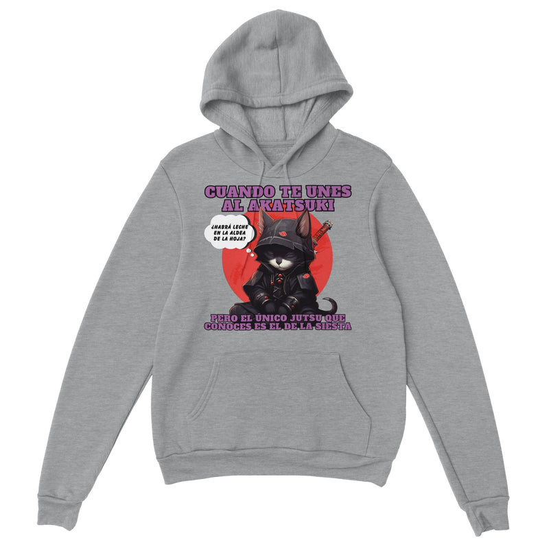 Sudadera con capucha unisex estampado de gato "Siesta No Jutsu" Michilandia | La tienda online de los amantes de gatos