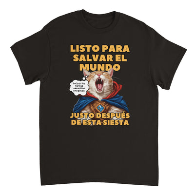 Camiseta Unisex Estampado de Gato 