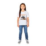 Camiseta Junior Unisex Estampado de Gato "Rompehielos" Michilandia