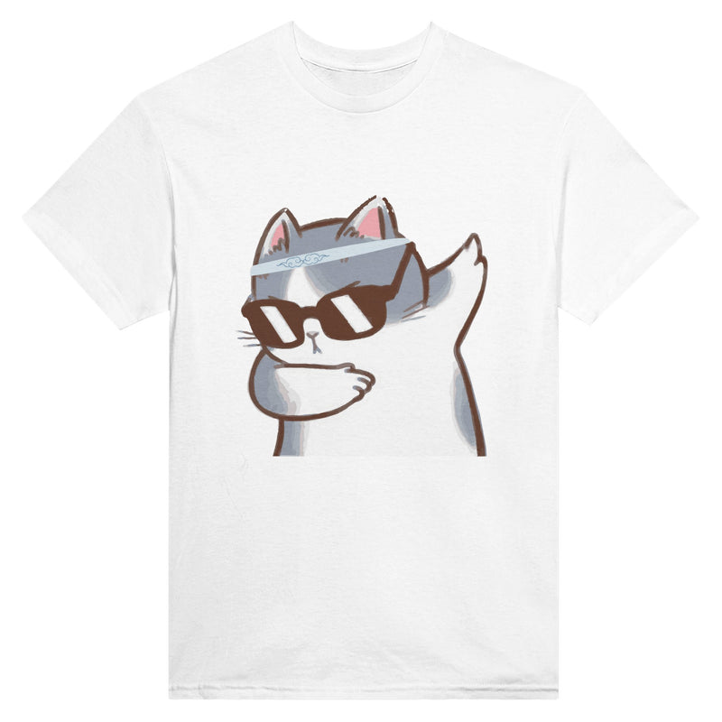 Camiseta Unisex Estampado de Gato "Miau Dabber" Michilandia | La tienda online de los fans de gatos