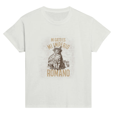 Camiseta Junior Unisex Estampado de Gato 