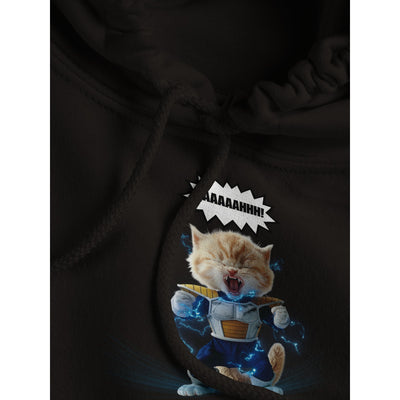 Sudadera con Capucha Unisex Estampado de Gato "Transformación Miau Z" Michilandia