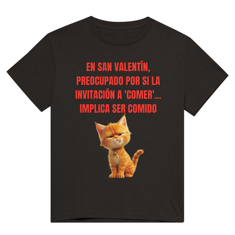 Camiseta Unisex Estampado de Gato 