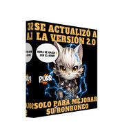 Lienzo de Gato "Cyborg Kitty" Michilandia | La tienda online de los amantes de gatos