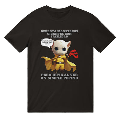 Camiseta unisex estampado de gato "One Punch Cat" Michilandia | La tienda online de los amantes de gatos