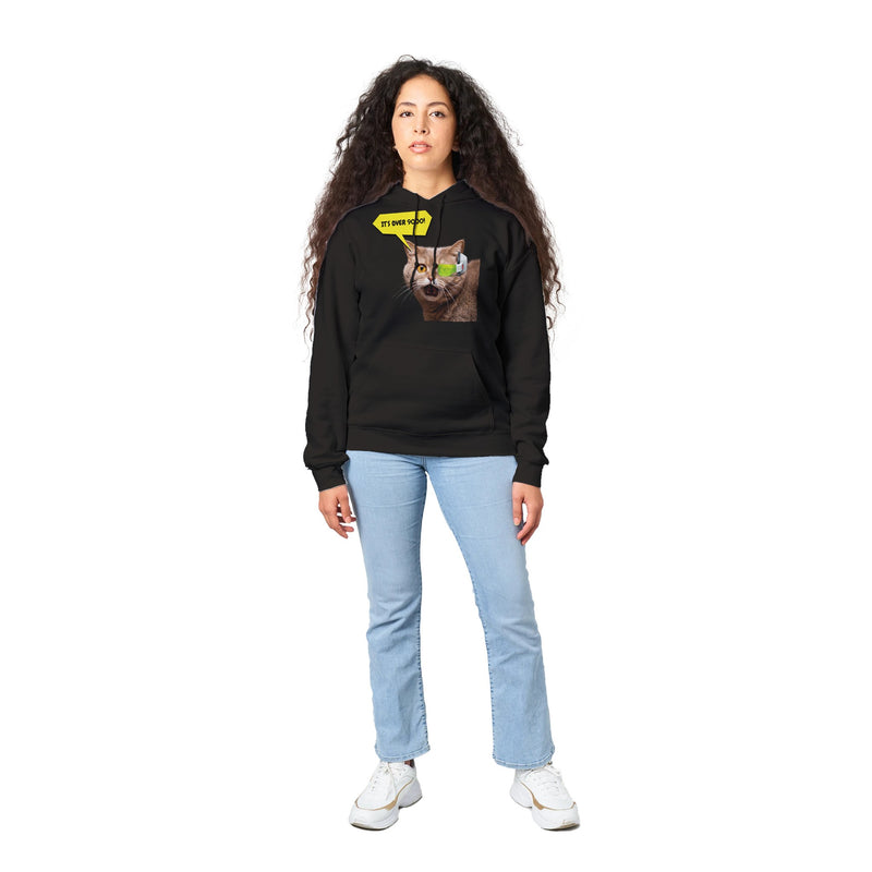 Sudadera con Capucha Unisex Estampado de Gato "9000 Miaus" Michilandia