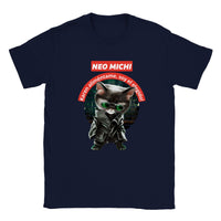 Camiseta unisex estampado de gato "Neo michi"