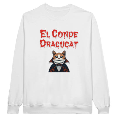 Sudadera Unisex Estampado de Gato "Conde Dracucat" Michilandia | La tienda online de los fans de gatos