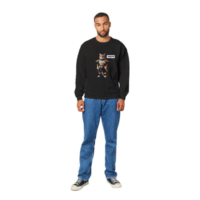 Sudadera Unisex Estampado de Gato "Vegeta Gatuno" Michilandia