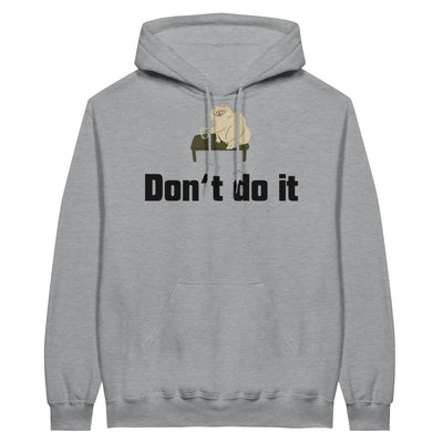 Sudadera con Capucha Unisex Estampado de Gato "Don't do it" Michilandia | La tienda online de los fans de gatos