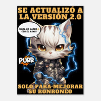 Lienzo de Gato "Cyborg Kitty" Michilandia | La tienda online de los amantes de gatos