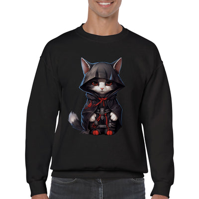 Sudadera unisex estampado de gato 