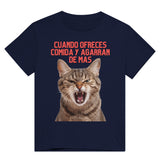 Camiseta Unisex Estampado de Gato "Miau de Sorpresa" Michilandia | La tienda online de los fans de gatos