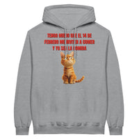 Sudadera con Capucha Unisex Estampado de Gato "Cita Miau" Michilandia | La tienda online de los fans de gatos