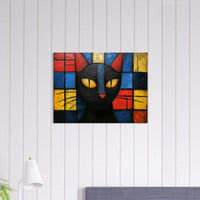 Lienzo de gato "Esencia de Mondrian" Michilandia | La tienda online de los fans de gatos