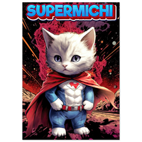 Póster de gato "Supermichi" Gelato