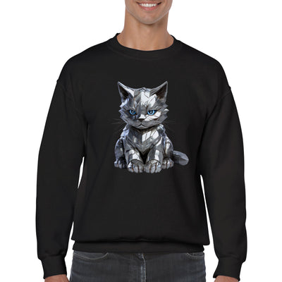 Sudadera unisex estampado de gato 