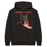 Sudadera con Capucha Unisex Estampado de Gato "¿quieres pelear?" Michilandia | La tienda online de los fans de gatos