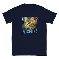 Camiseta Junior Unisex Estampado de Gato "Expresión de Sorpresa" Michilandia | La tienda online de los amantes de gatos