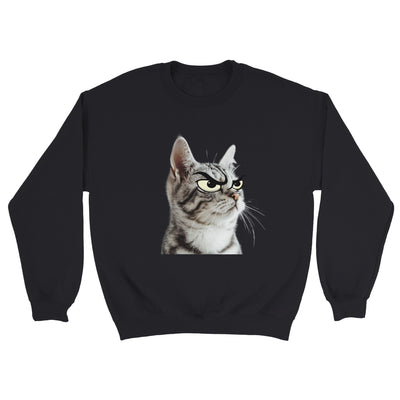 Sudadera Unisex Estampado de Gato "Miau Malhumorado" Michilandia