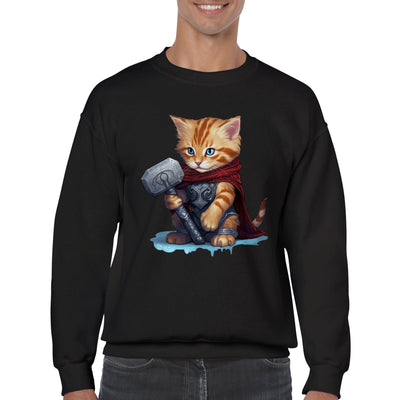 Sudadera unisex estampado de gato 