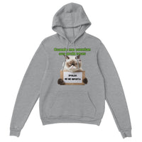 Sudadera con Capucha Unisex Estampado de Gato "Desinterés Felino" Michilandia | La tienda online de los fans de gatos