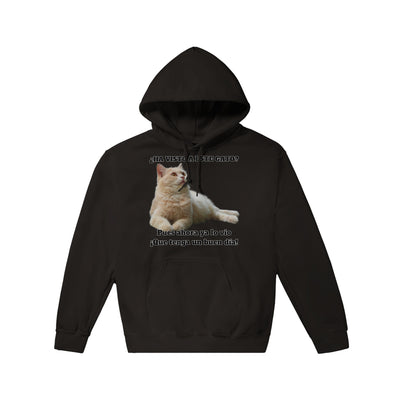 Sudadera con Capucha Unisex Estampado de Gato "Gato del Día" Michilandia | La tienda online de los fans de gatos