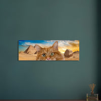 Panel de aluminio impresión de gato "Invasión Felina en Egipto" Michilandia | La tienda online de los fans de gatos