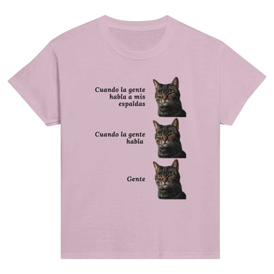 Camiseta Junior Unisex Estampado de Gato "Gente" Michilandia | La tienda online de los fans de gatos